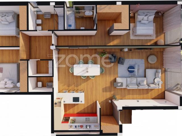 Novo apartamento de 3 quartos em Fonte Arcada, Póvoa de Lanhoso
