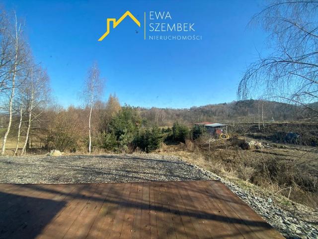 Nowy dom w Gdowie 1200 m² działki, widok na naturę