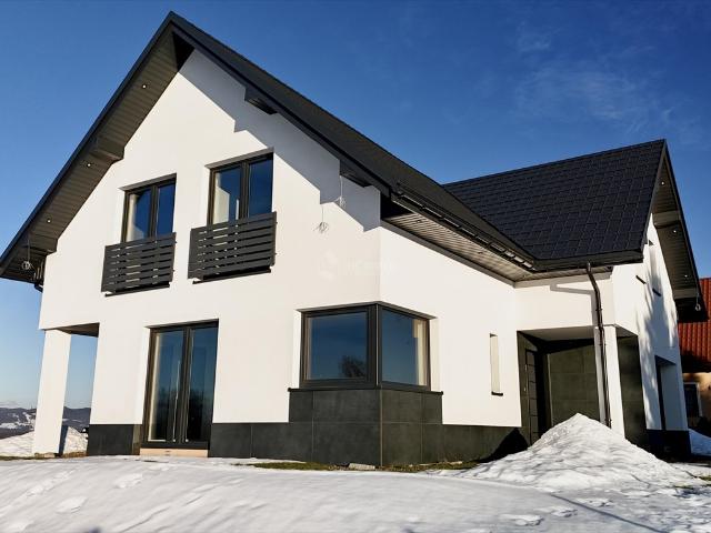 Nowy dom do wykończenia 190 m2 z garażem i ogrzewaniem podłogowym
