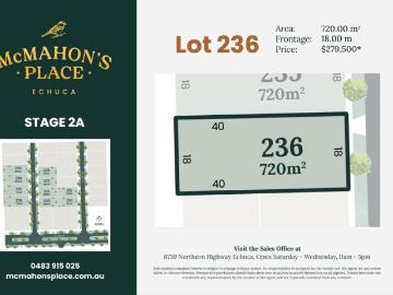 Now Selling East Facing 720m2 Lot 231 for $279,500