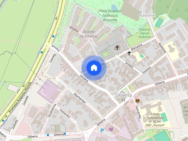 Nowe Miasto/os.Główna, Kawalerka 33 m w nowym bloku, umeblowana, wolna od 1.09