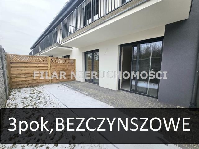 Nowe bezczynszowe mieszkanie z ogródkiem i tarasem