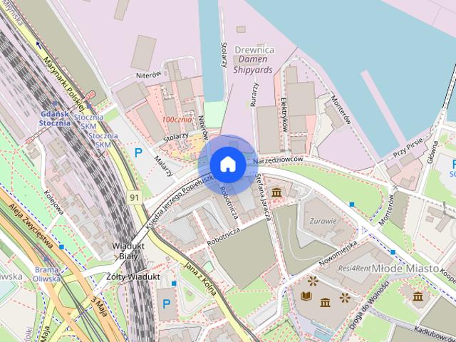 Nowe Studio Doki, Montownia, centrum Gdańska