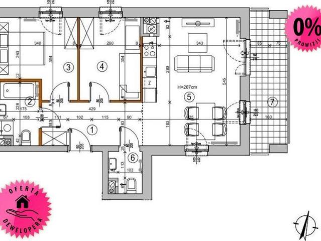 Nowe 3 pokojowe mieszkanie w Rembertowie, 55,52 m2