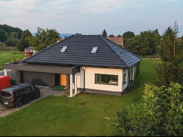 Nowoczesny dom pasywny 260 m² z tarasem i garażem