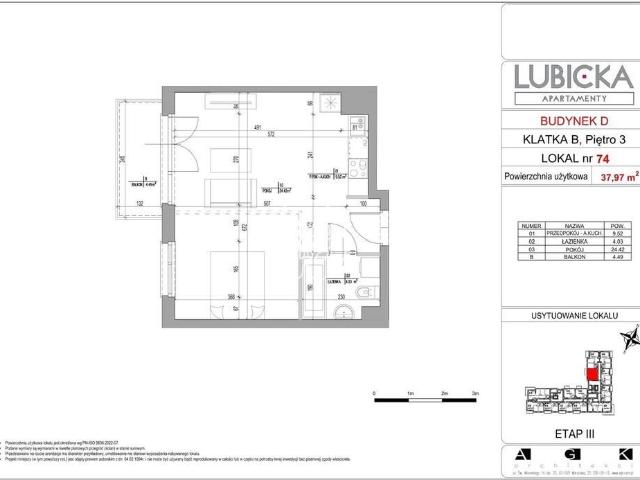 Nowoczesny apartament 38 m² z balkonem i miejscem w garażu