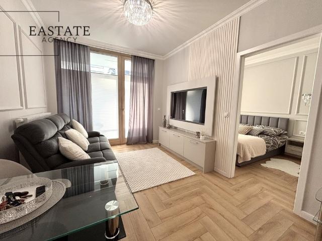 Nowoczesny 41 m² apartament z dachem zimowym i balkonem