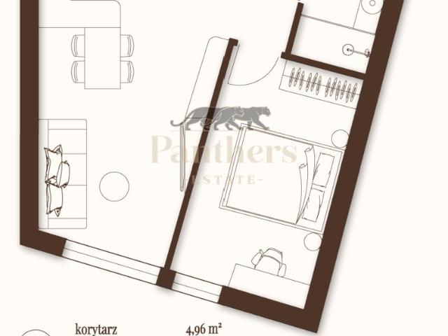 Nowoczesny apartament 44,85 m² z panoramicznymi przeszkleniami