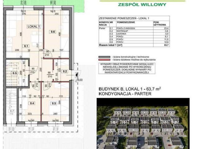 Nowoczesny apartament 63,7m2 z ogrodem w Lesznowoli