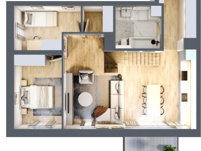 Nowoczesny apartament 71 m² z tarasem i balkonem polecam