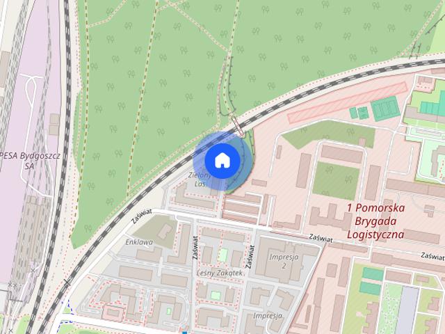 Nowoczesny apartament, klimatyzowany, garderoba, taras. Widok na las