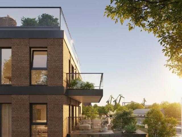 Nowoczesny apartament nad Motławą z widokiem na wodę