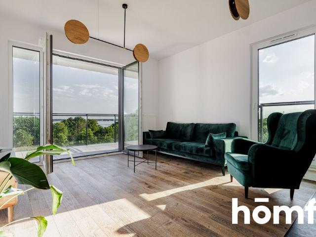 Nowoczesny apartament z widokiem nad Zalew Zegrzyński