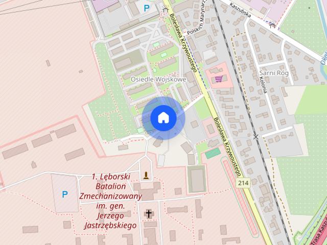 Nowoczesny apartament z ładnym, dużym balkonem