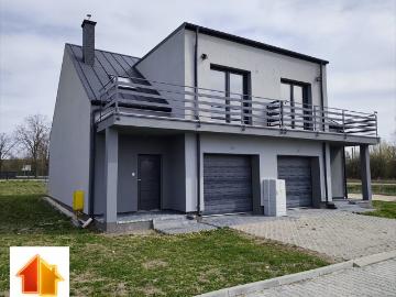 Nowoczesny bliźniak z garażem, 123 m2, Jędrzejów