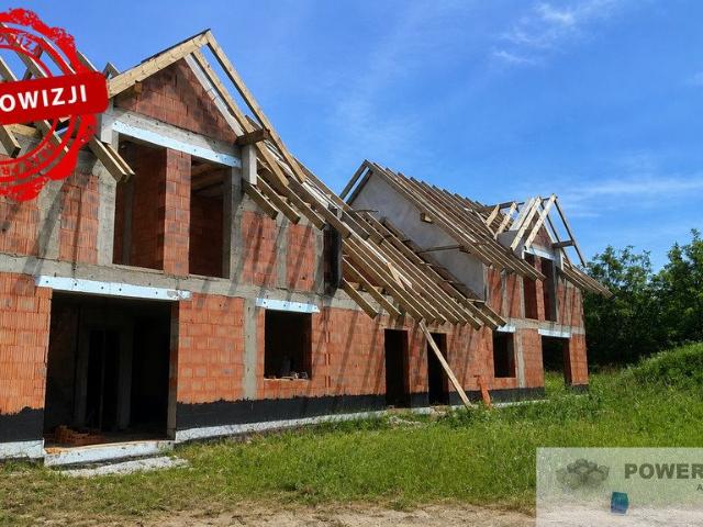 Nowoczesny bliźniak z garażem i ogrodem 112 m2