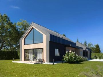 Nowoczesny bliźniak 144m² z garażem i tarasem