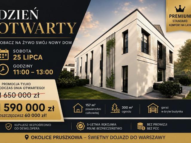 Nowoczesny bliźniak 157 m² z ogrodem w Pęcicach zapraszam