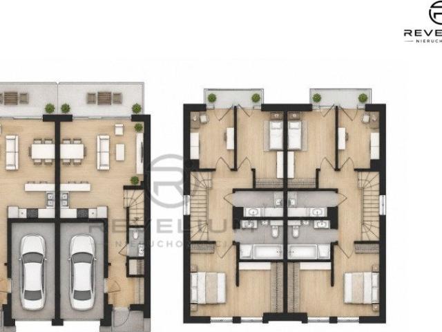 Nowoczesny bliźniak 160 m² z garażem i ogrodem