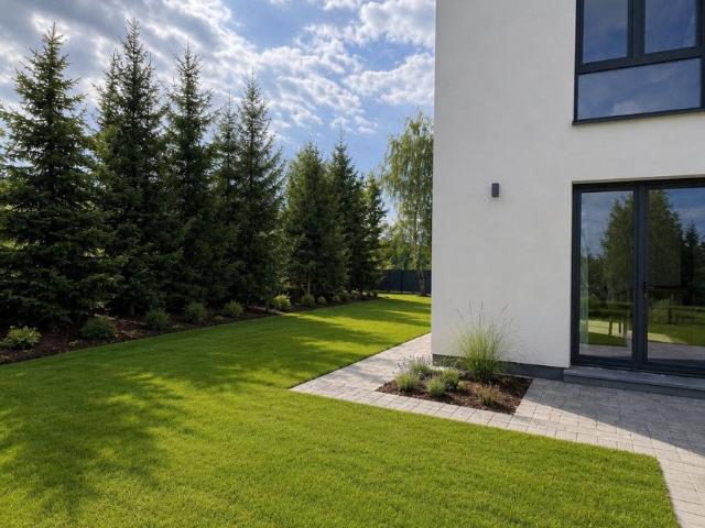 Nowoczesny bliźniak 118 m² z garażem i dużą działką
