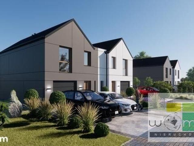 Nowoczesny bliźniak 123,9 m2 z dużym ogrodem