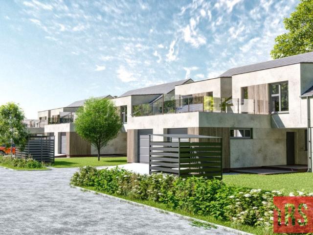 Nowoczesny bliźniak 123 m² z garażem i ogrodem