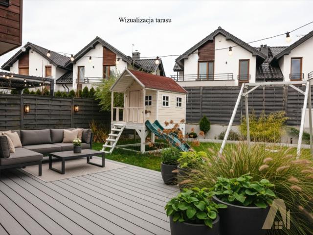 Nowoczesny bliźniak 122 m2 z garażem i ogrodem