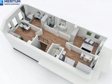 Nowoczesny bliźniak 124 m2 z garażem i ogrzewaniem podłogowym