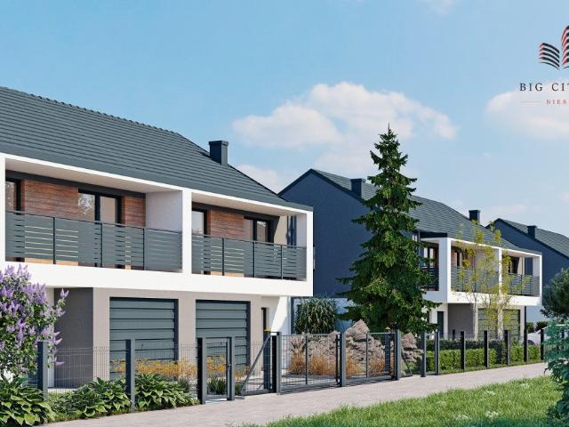 Nowoczesny bliźniak 125 m² z garażem i tarasem