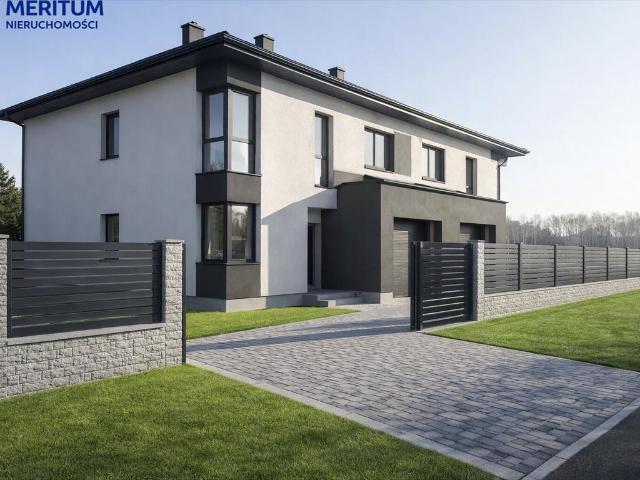 Nowoczesny bliźniak 128m2 z garażem i ogrzewaniem podłogowym
