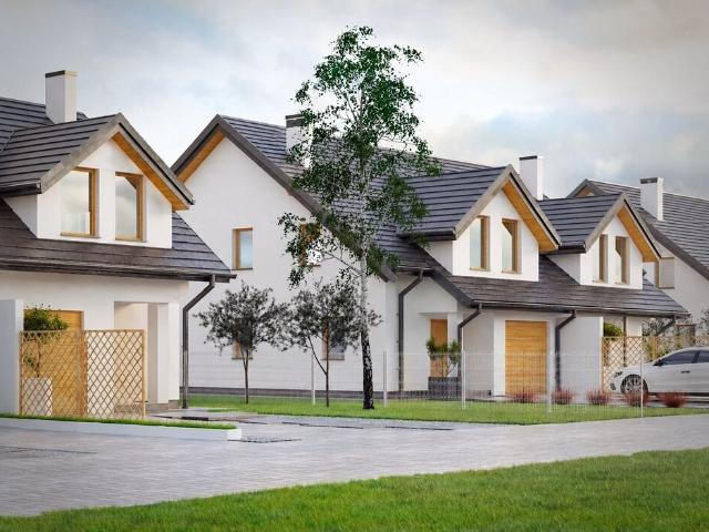Nowoczesny bliźniak 133m2 z garażem i 4 sypialniami