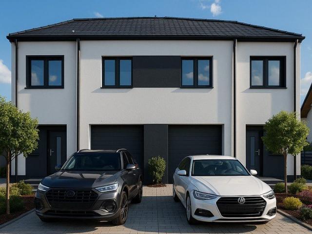 Nowoczesny bliźniak z garażem i ogrodem 500 m² zapraszam