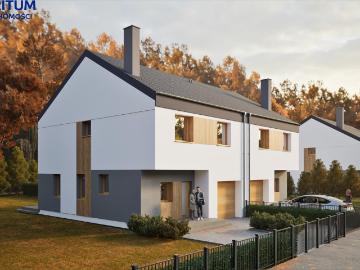 Nowoczesny bliźniak 132m2 z garażem, spokojna okolica