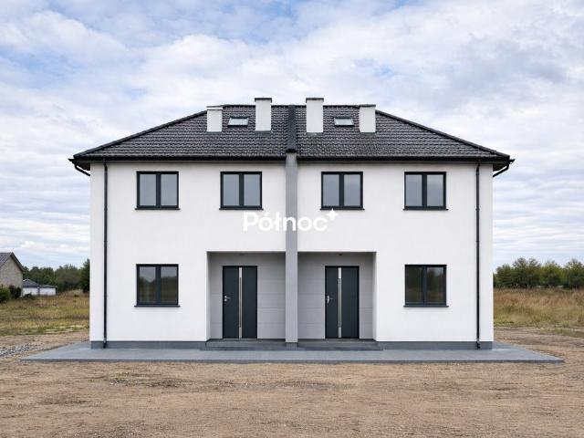 Nowoczesny bliźniak 99 m² z działką 250 m², blisko kolei