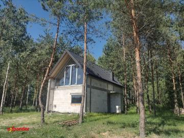 Nowoczesny dom 81 m2 z 2025 r. w Widełkach, las, 2 sypialnie