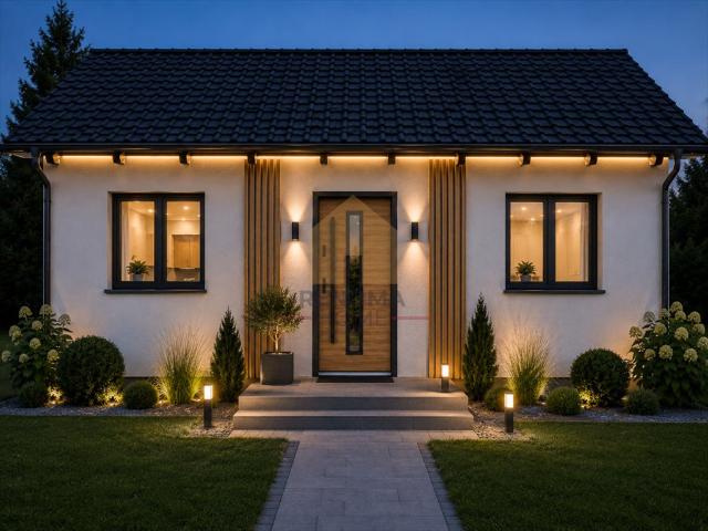 Nowoczesny dom 103 m² z dużą działką 850 m² w Droszkowie