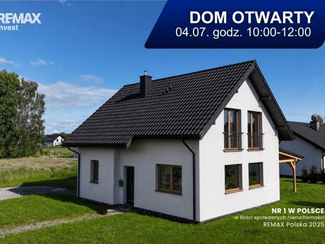 Nowoczesny dom 117 m² z kominkiem i dużą działką