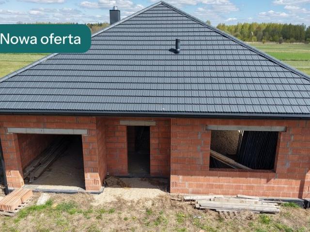Nowoczesny dom 144m2 z dużym tarasem i poddaszem do adaptacji