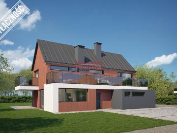 Nowoczesny dom 179m2 z garażem, tarasem i oranżerią