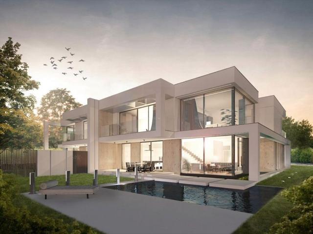 Nowoczesny dom 188 m² z ogrodem i garażem w Wilanowie