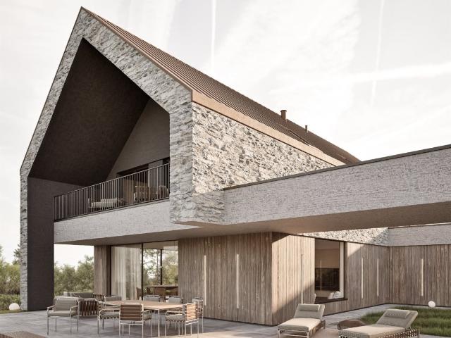 Nowoczesny dom 276 m² z garażem, tarasami polecam