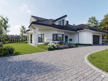 Nowoczesny dom 311 m² z dużą działką w Zawrocie Nowiny