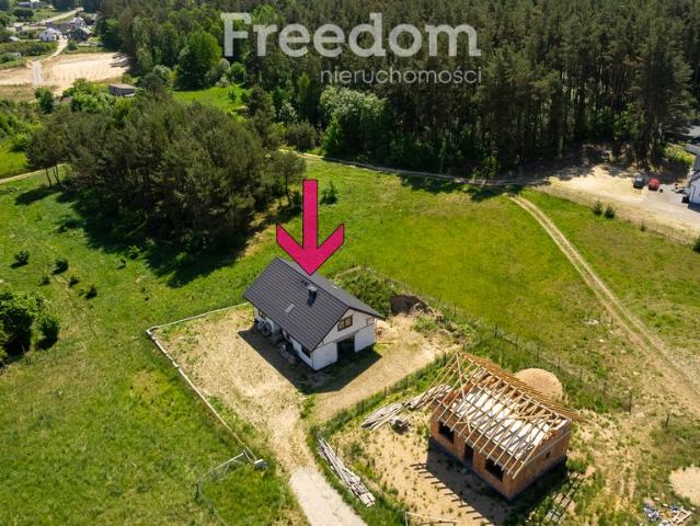 Nowoczesny dom w stanie surowym zamkniętym, 206 m², 925 m² działki