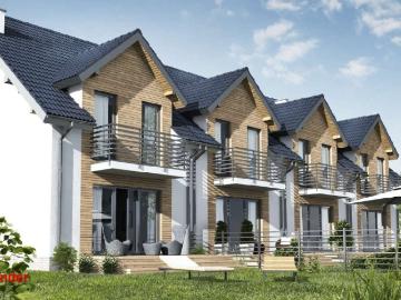 Nowoczesny dom z ogrodem przy lesie, garaż, 155 m²