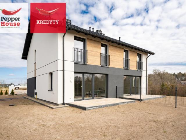 Nowoczesny dom z garażem i dużą działką 500m2 stan deweloperski