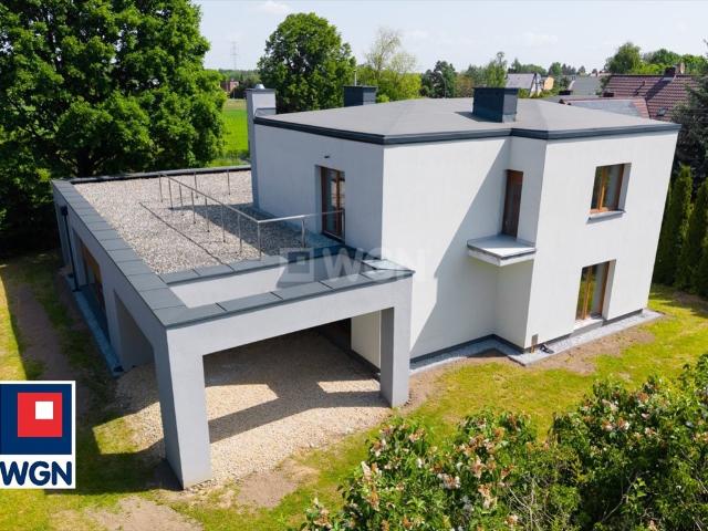 Nowoczesny dom z rozbudową, garaż, taras, Kamionka