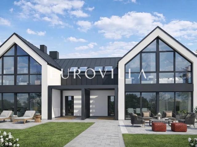 Nowoczesny dom bliźniaczy 150 m² z dużą działką