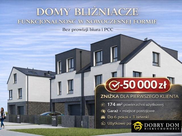 Nowoczesny dom 6 pokoi z garażem i ogrodem