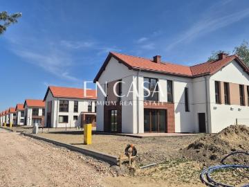 Nowoczesny dom bliźniaczy 5 pokoi z dużym ogrodem