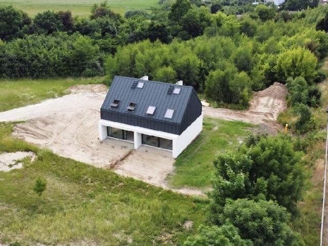 Nowoczesny dom bliźniaczy 72 m² energooszczędny, do wykończenia
